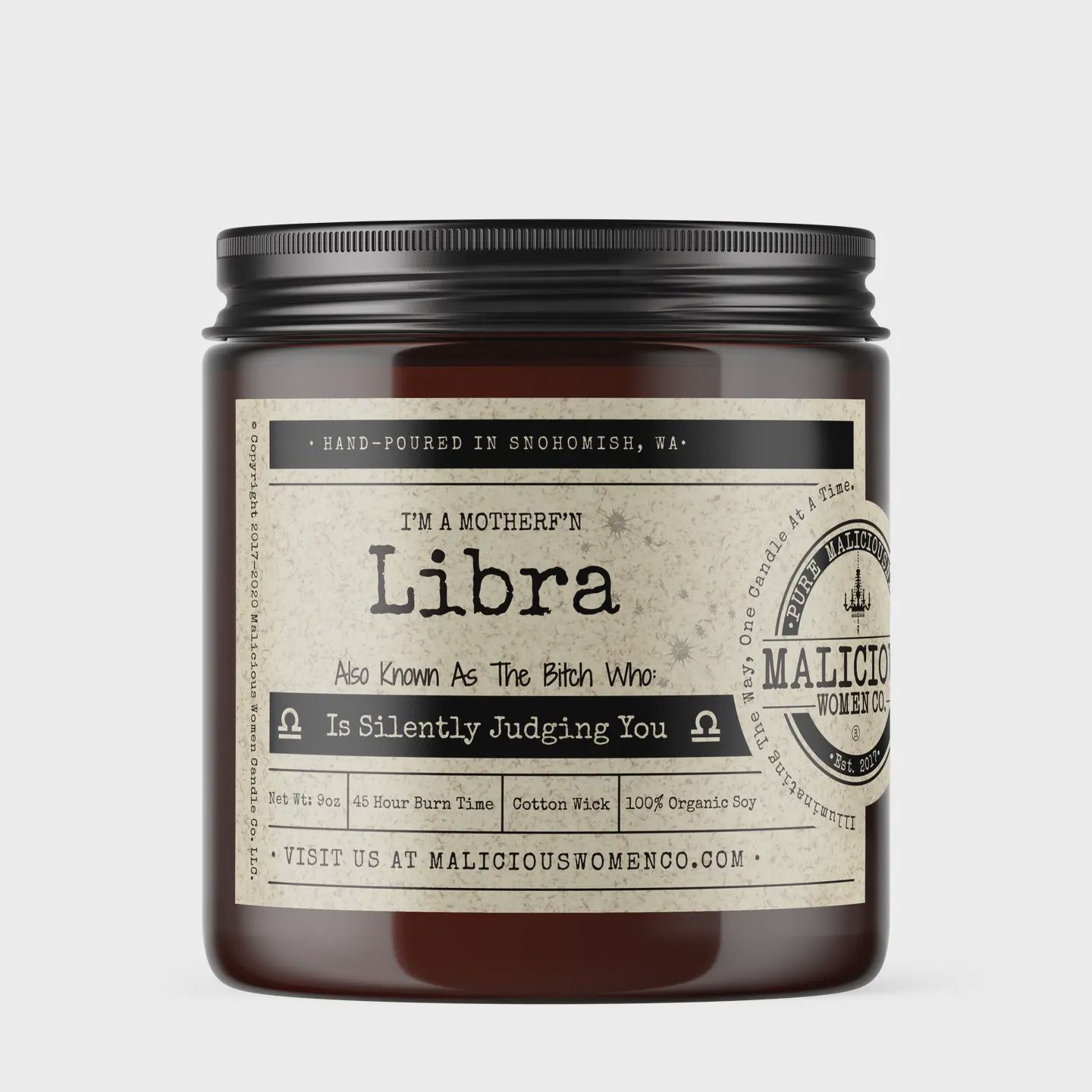 Libra the Zodiac Bitch Candle