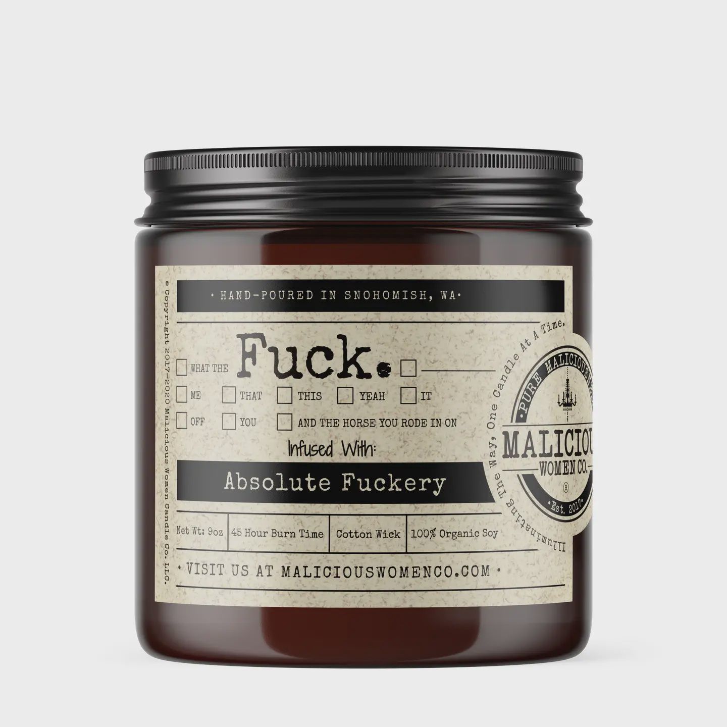 All the Fucks Candle