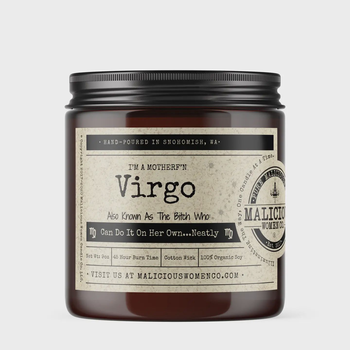 Virgo the Zodiac Bitch Candle