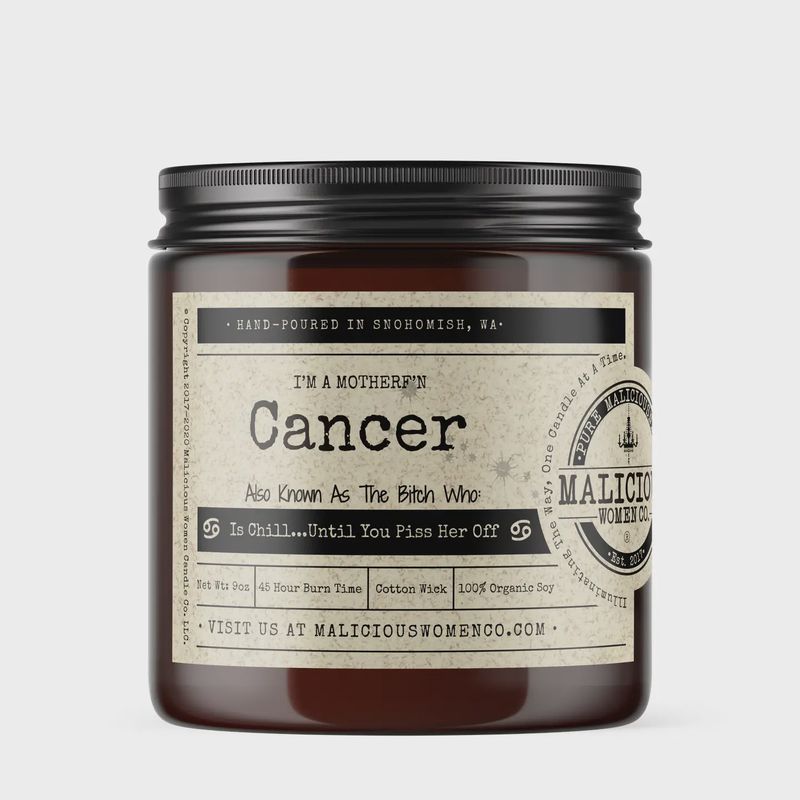 Cancer the Zodiac Bitch Candle