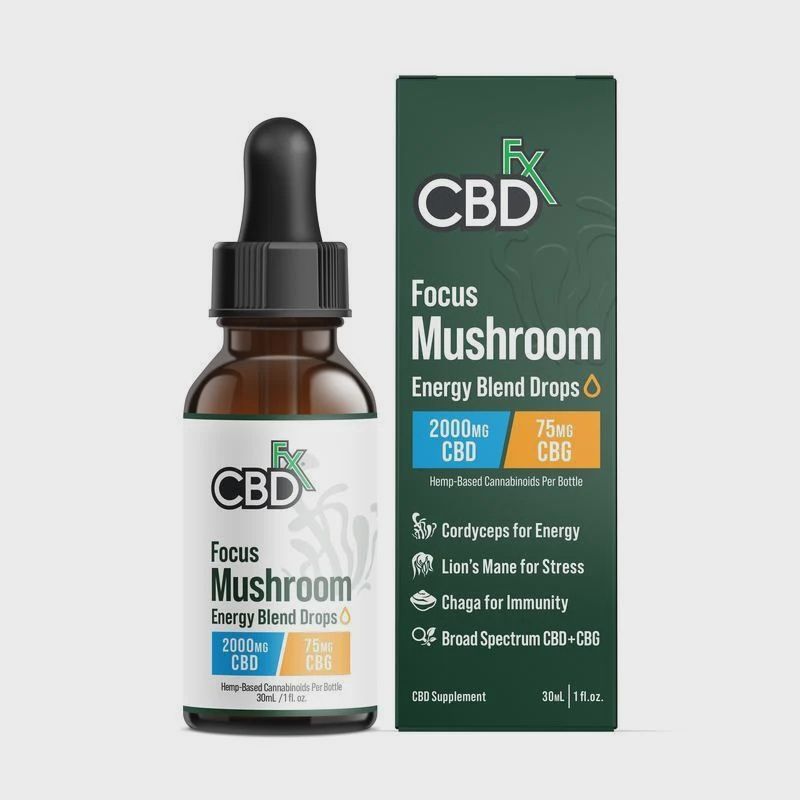 CBDfx Focus Mushroom Energy Blend 2000mg