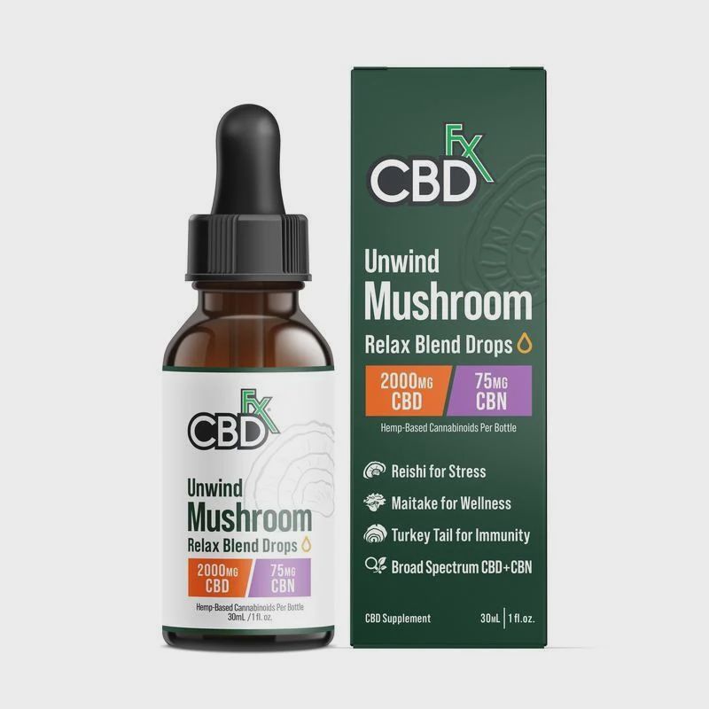 CBDfx Unwind Mushroom Relax 2000mg