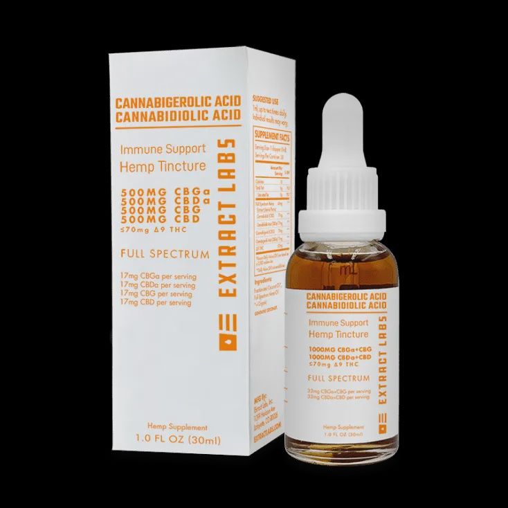 Extract Labs CBD,CBG,CBDa,CBGa 2000mg Immune tincture