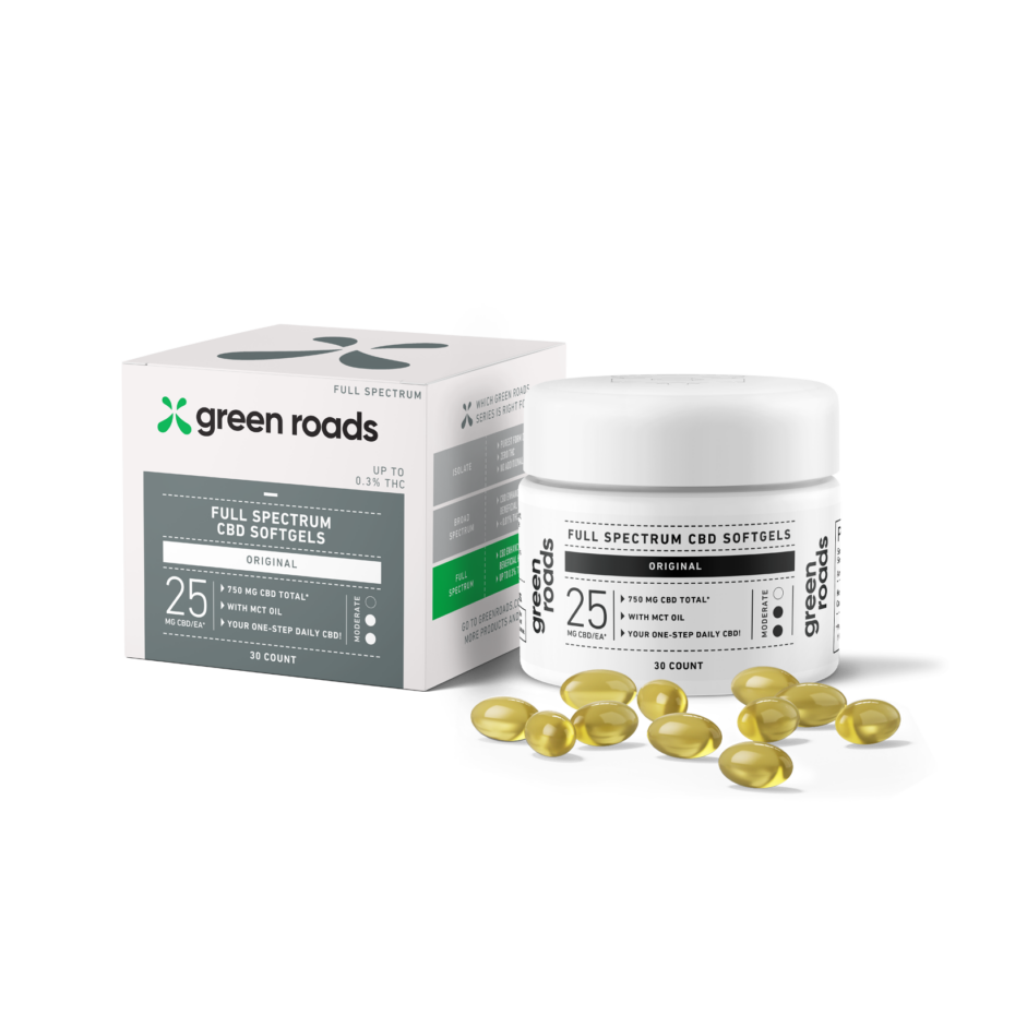 Green Roads Relax 25mg Capsules 30ct