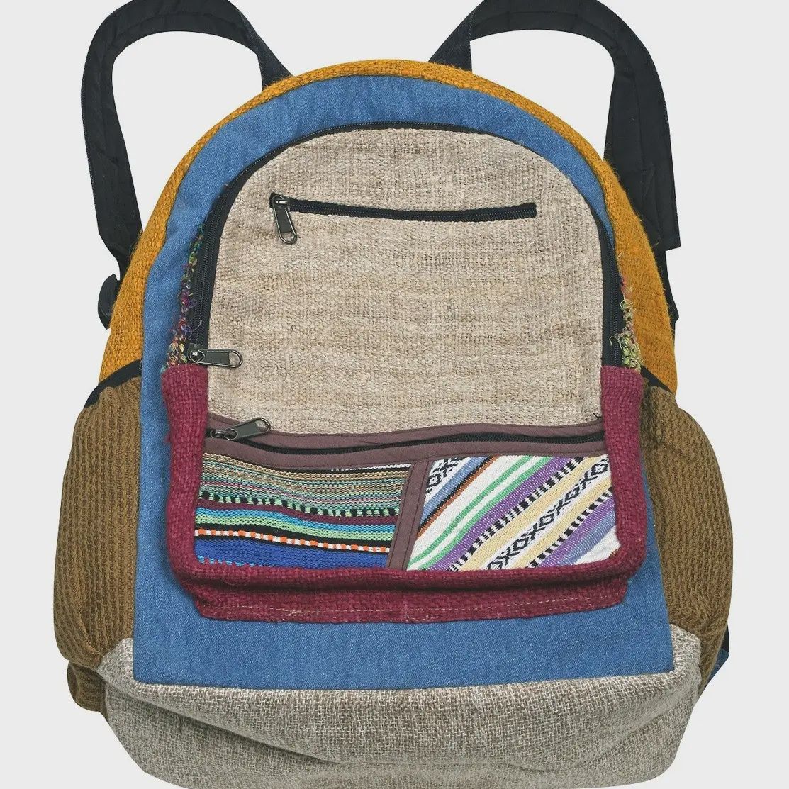 Multi-color Hemp Backpack
