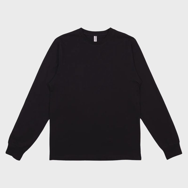 Black Hemp Long Sleeve TShirt