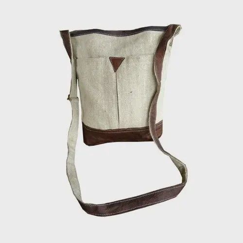 Leather and Hemp Purse