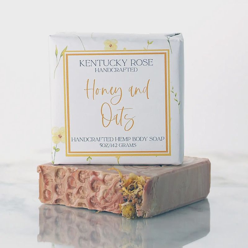 Honey And Oats Hemp Body Soap