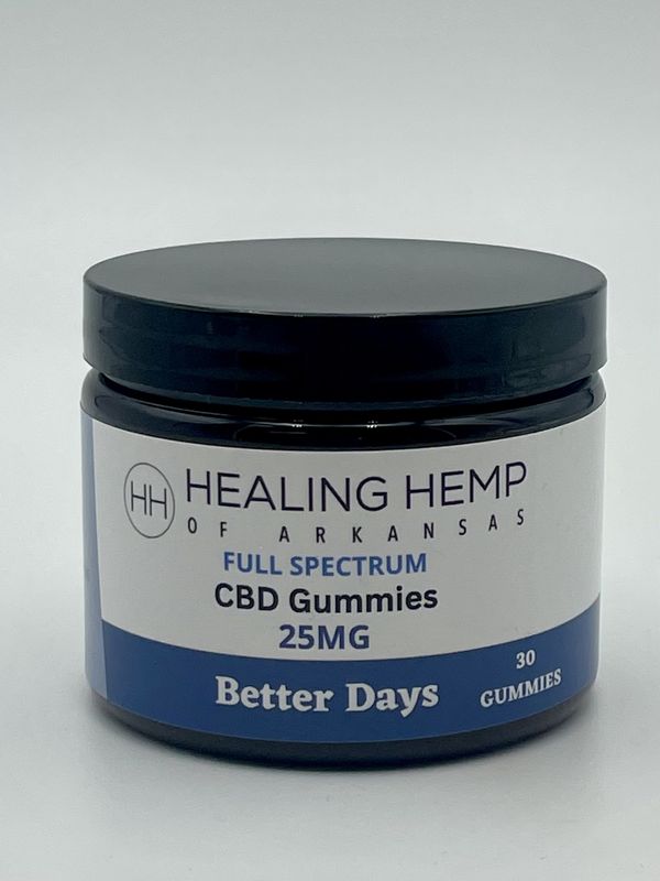 Healing Hemp of Arkansas Better Days 25mg Full Spectrum Gummie