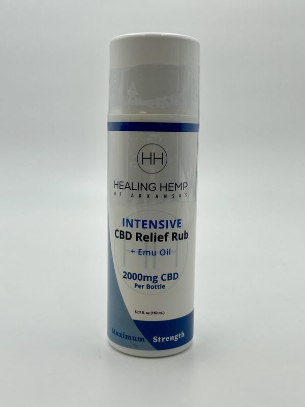 Healing Hemp Intensive Relief Rub with Emu Oil 2000mg