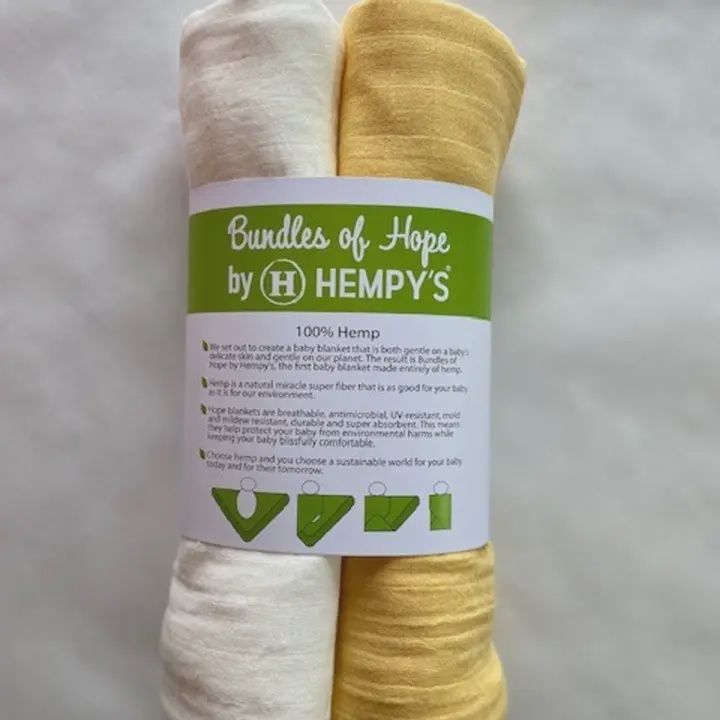 Organic Hemp Swaddling Blanket-Set of 2