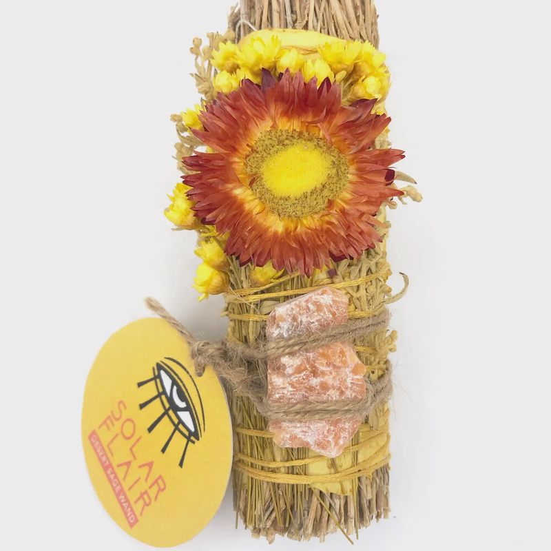 &#39;solar Flair&#39; Ritual Wand (Desert Sage + Sunstone)
