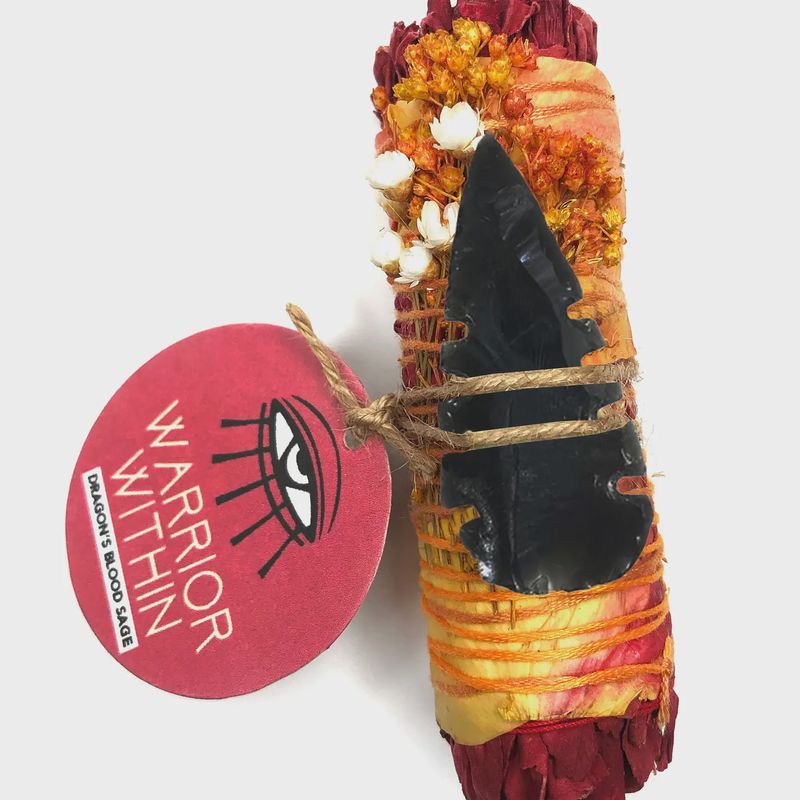 &#39;warrior Within&#39; - (Dragon&#39;s Blood Sage + Obsidian)