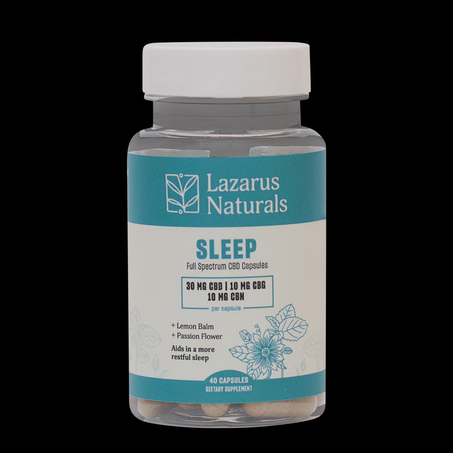 Lazarus Naturals Sleep CBD/CBN capsules