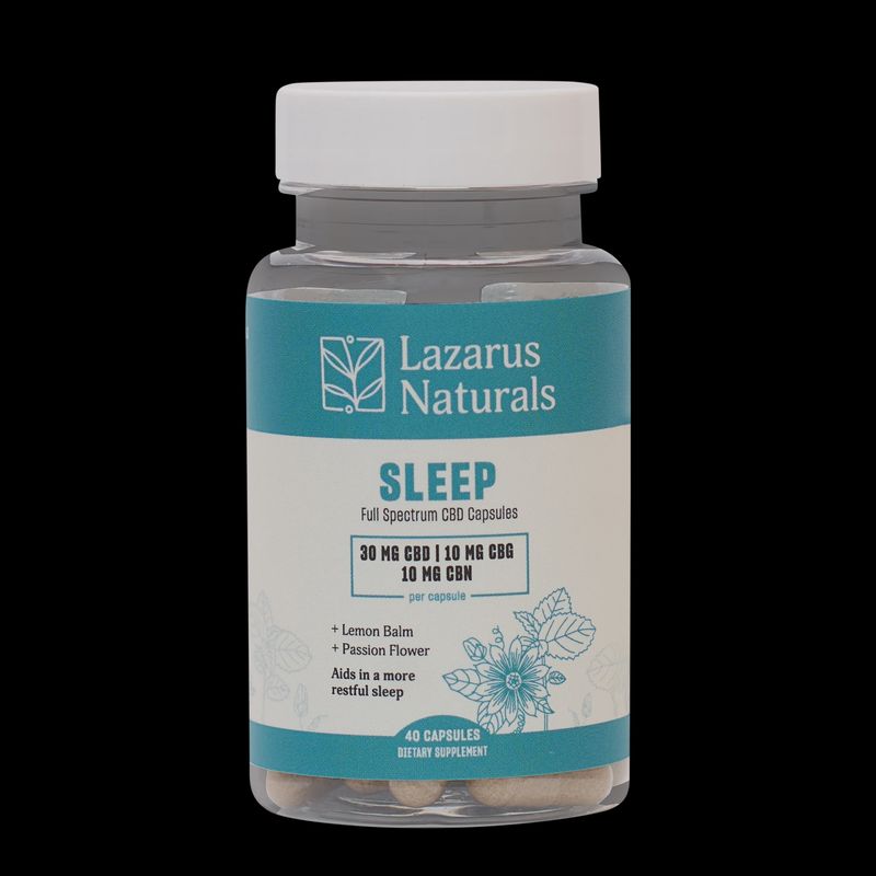 Lazarus Naturals Sleep CBD/CBN capsules