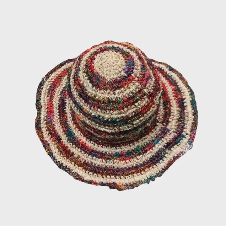 Hemp Cotton Silk Trim Hat