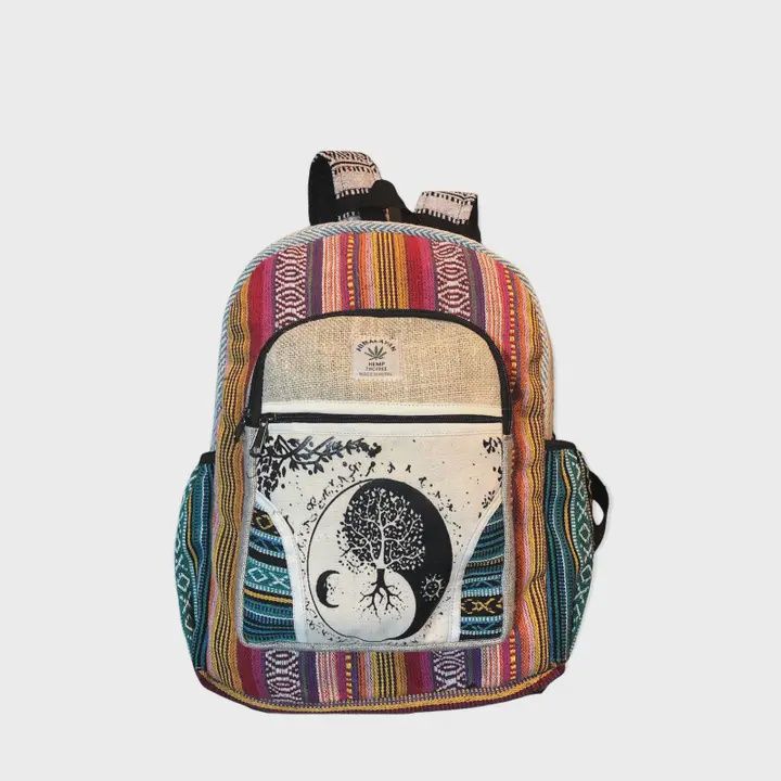 Hemp Ying Yang Backpack