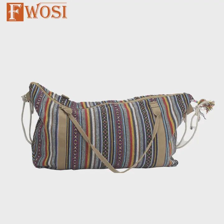 Handmade Hemp Duffle Bag