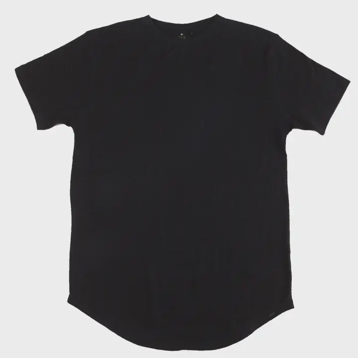 Hemp Scoop Neck TShirt-Black