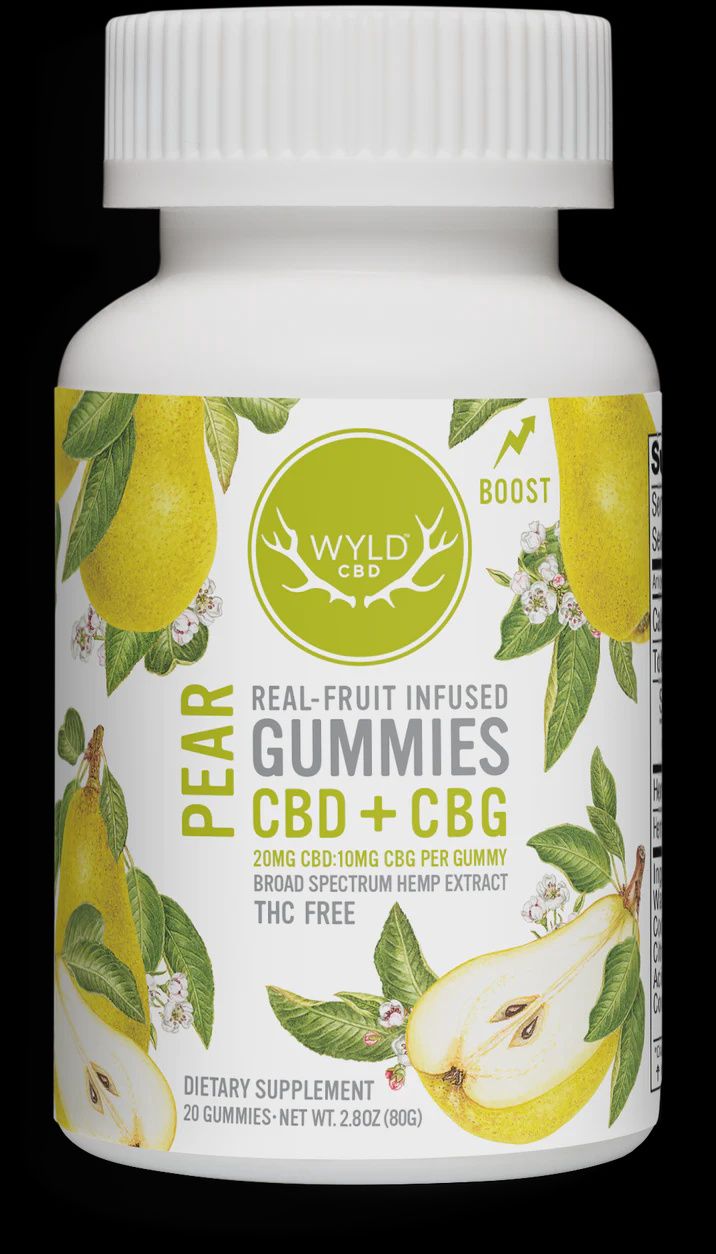 Wylde CBD CBG Broad Spectrum Gummies-20 Count
