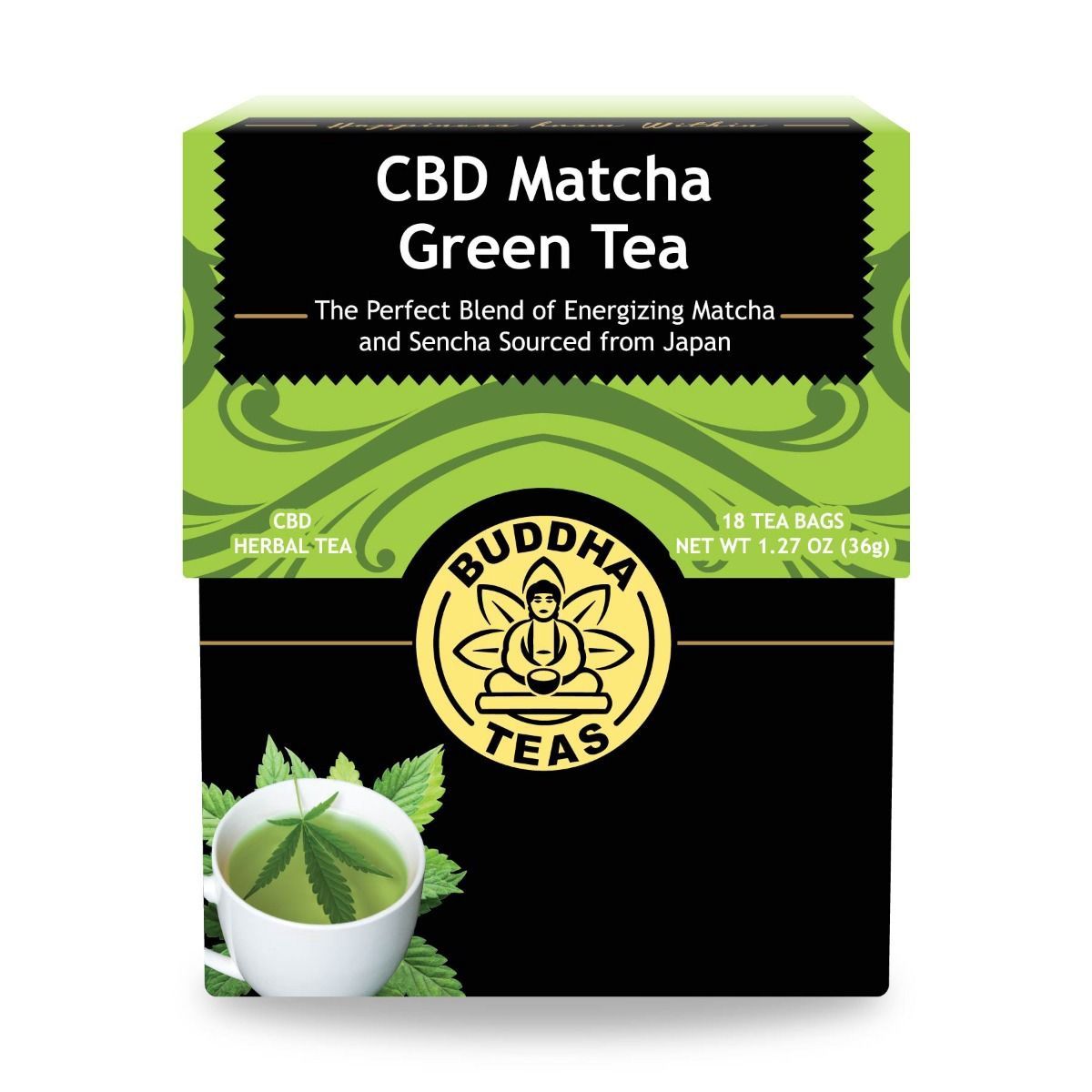 Buddha 5mg Tea 18 Ct - Matcha Green Tea