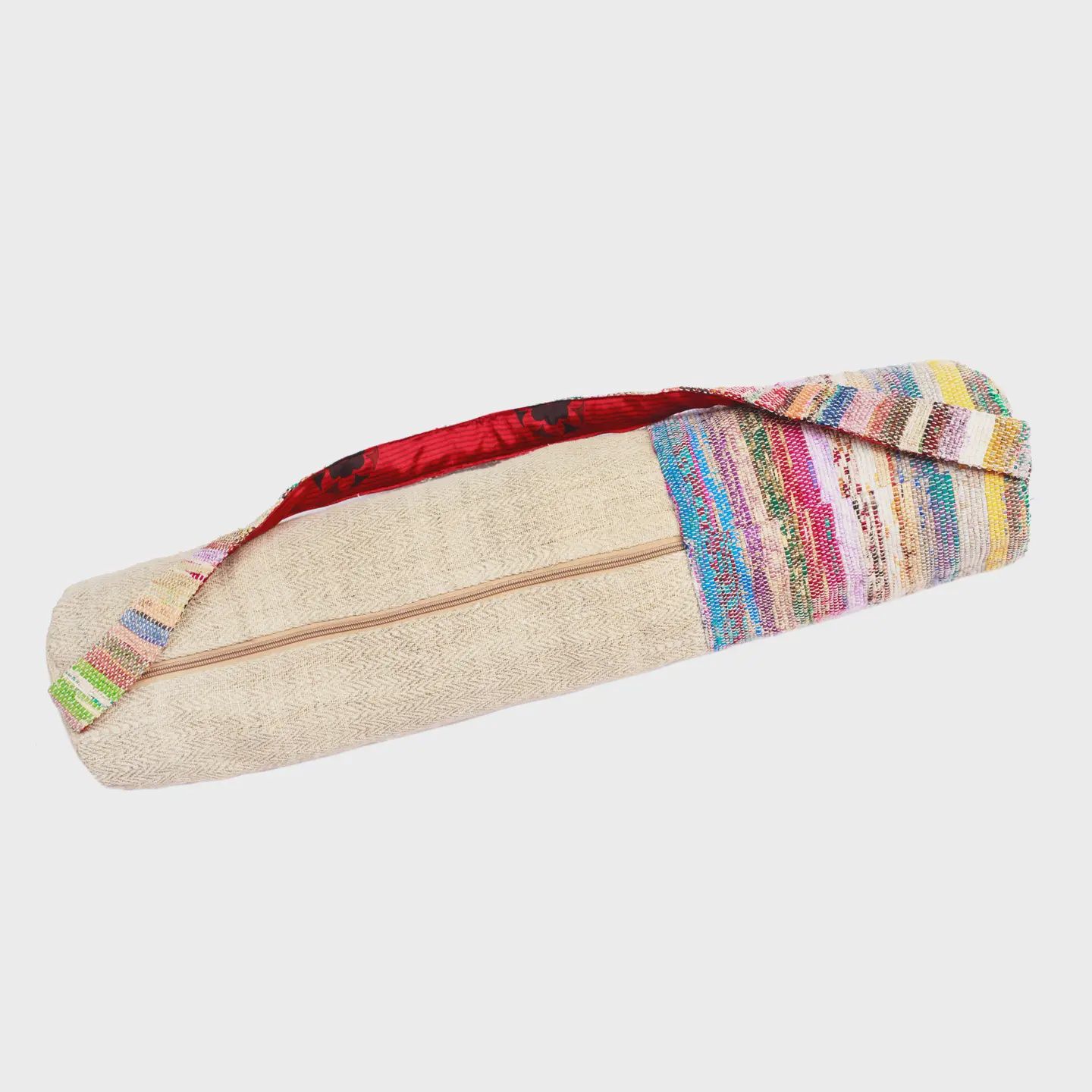 Hemp Yoga Mat Carrier-Natural and Multi Color