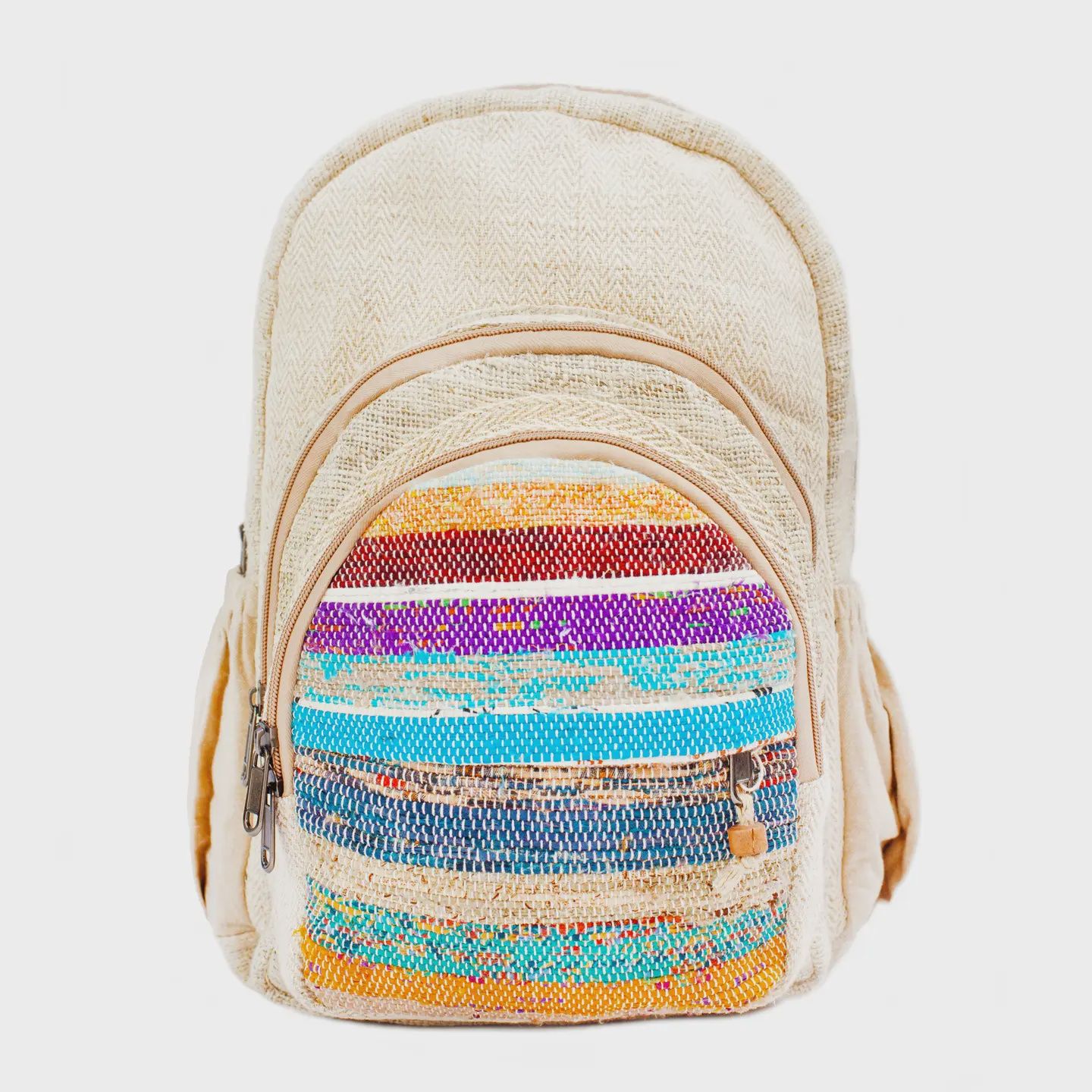 Hemp Multi Colored Back Pack