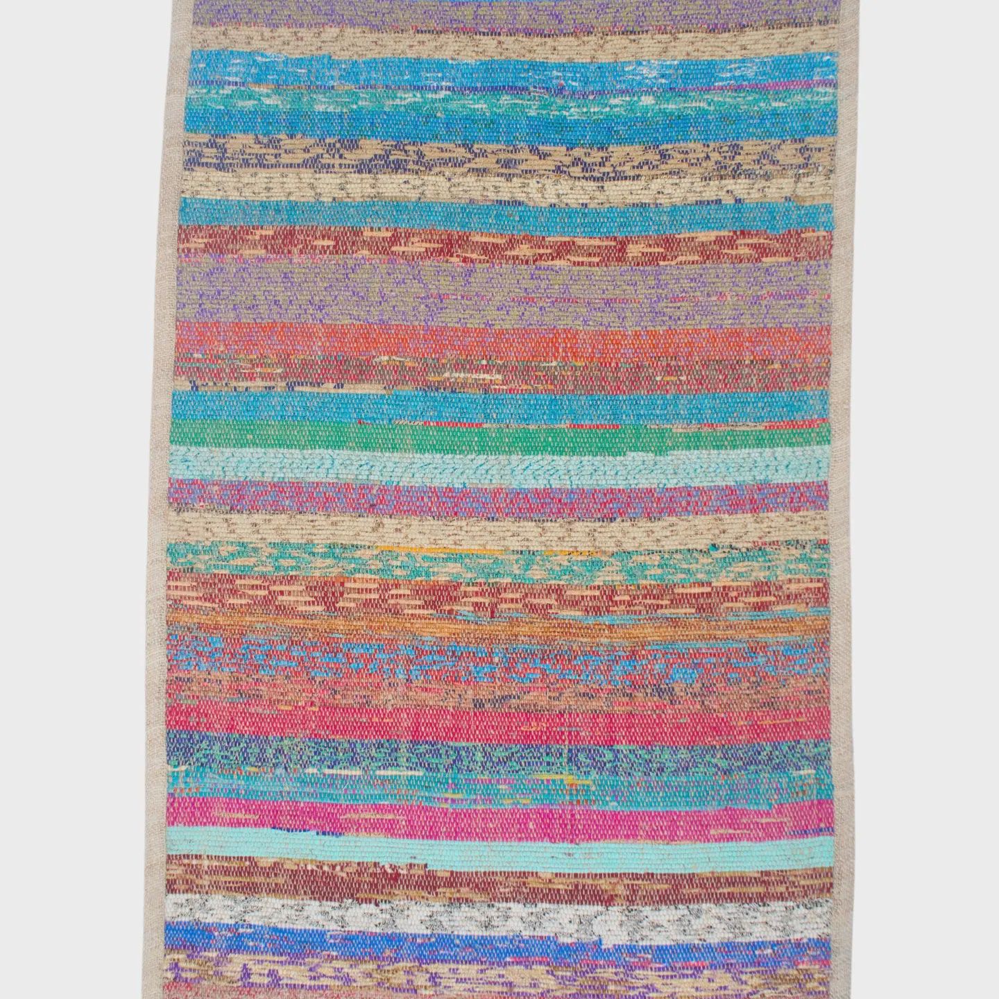 Multi Colored Hemp Yoga Mat