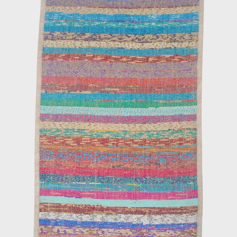 Multi Colored Hemp Yoga Mat