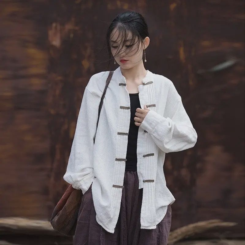 Versatile Longline Cardigan with Button Closure