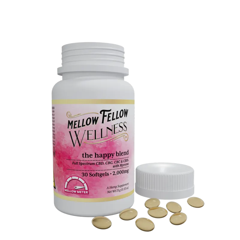 Mellow Fellow Wellness Softgel Capsules 2000mg Elevate Blend