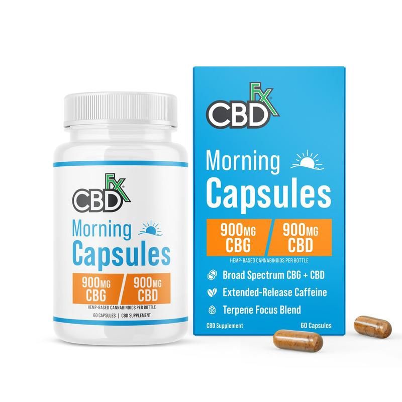 cbdFX CBD CBG Morning Capsules