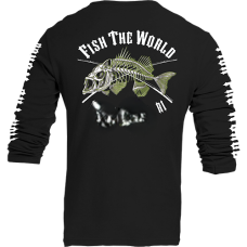 Fish The World Long Sleeve-T-Shirt