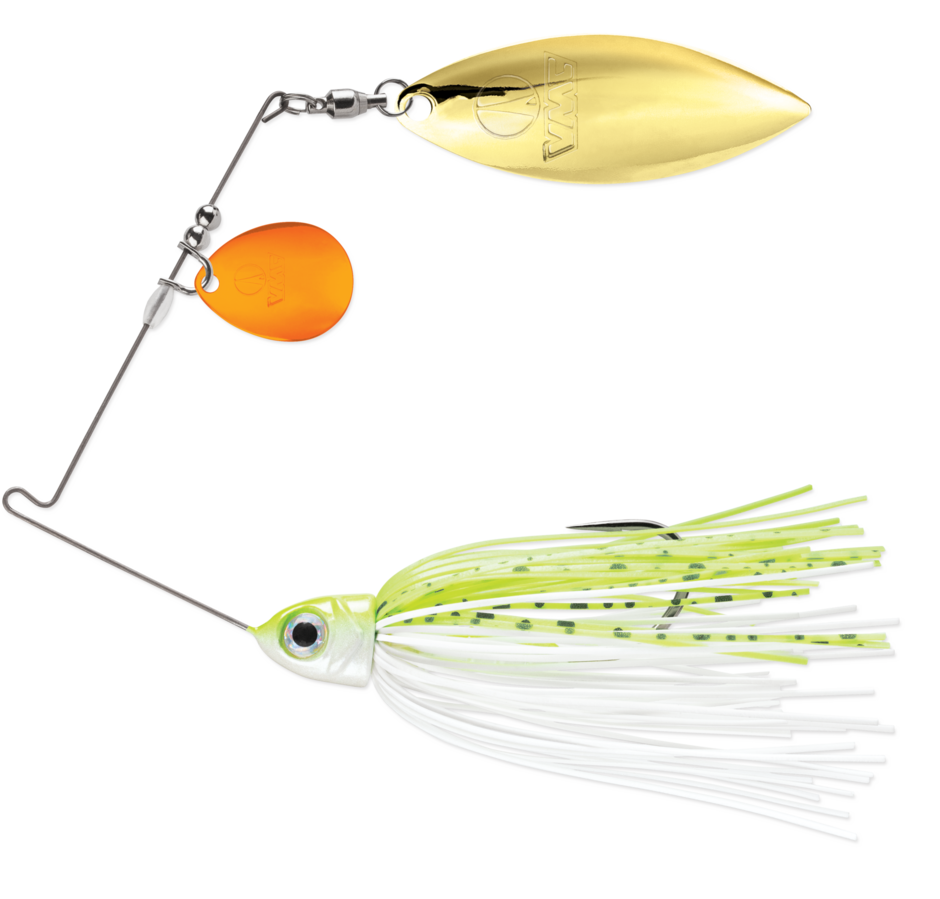 VMC Redline Spinnerbait, Color: Chartreuse White Shad, Size: 1/2 oz