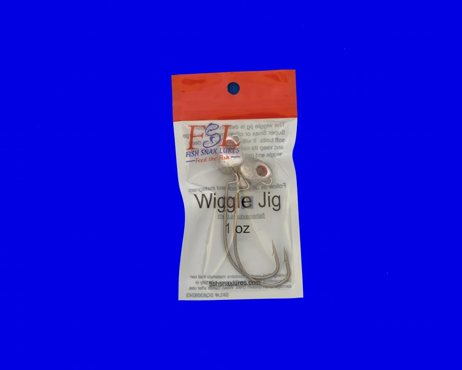 Fish Snax Wiggle Jig, Size: 1 oz
