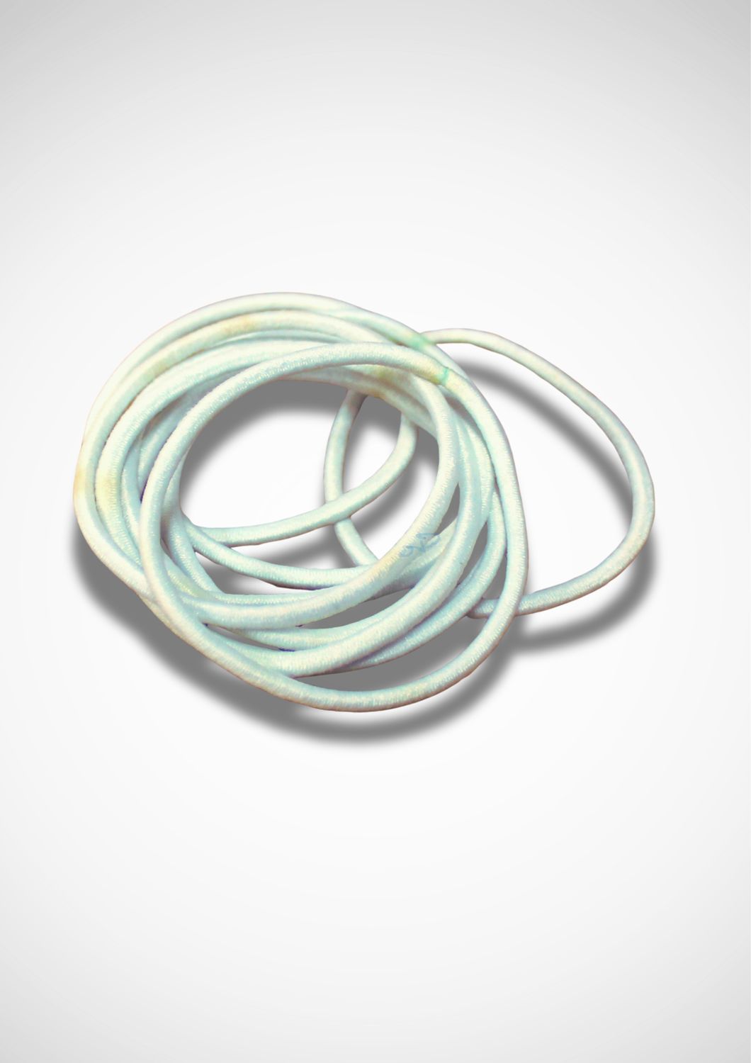 Hair WHT N/J Elastics 10pk (3814)