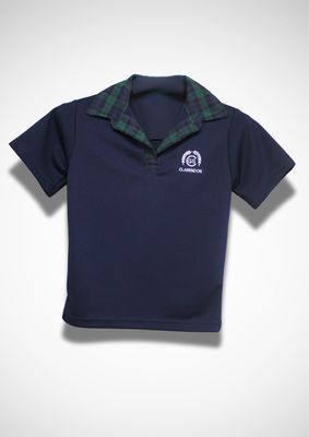 Prep Navy Tartan Collared Shirt