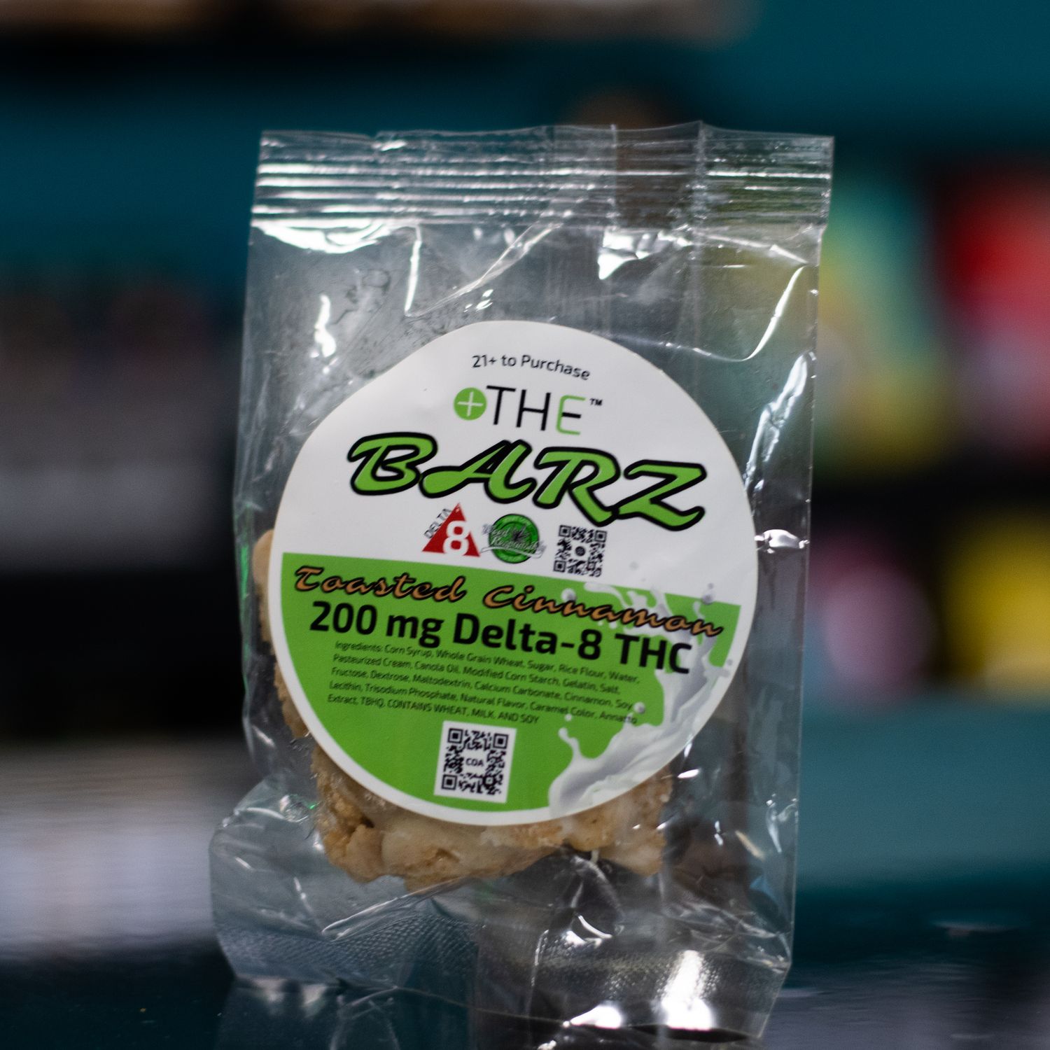 Delta 8 THC - Cereal Barz - Toasted Cinnamon 200mg