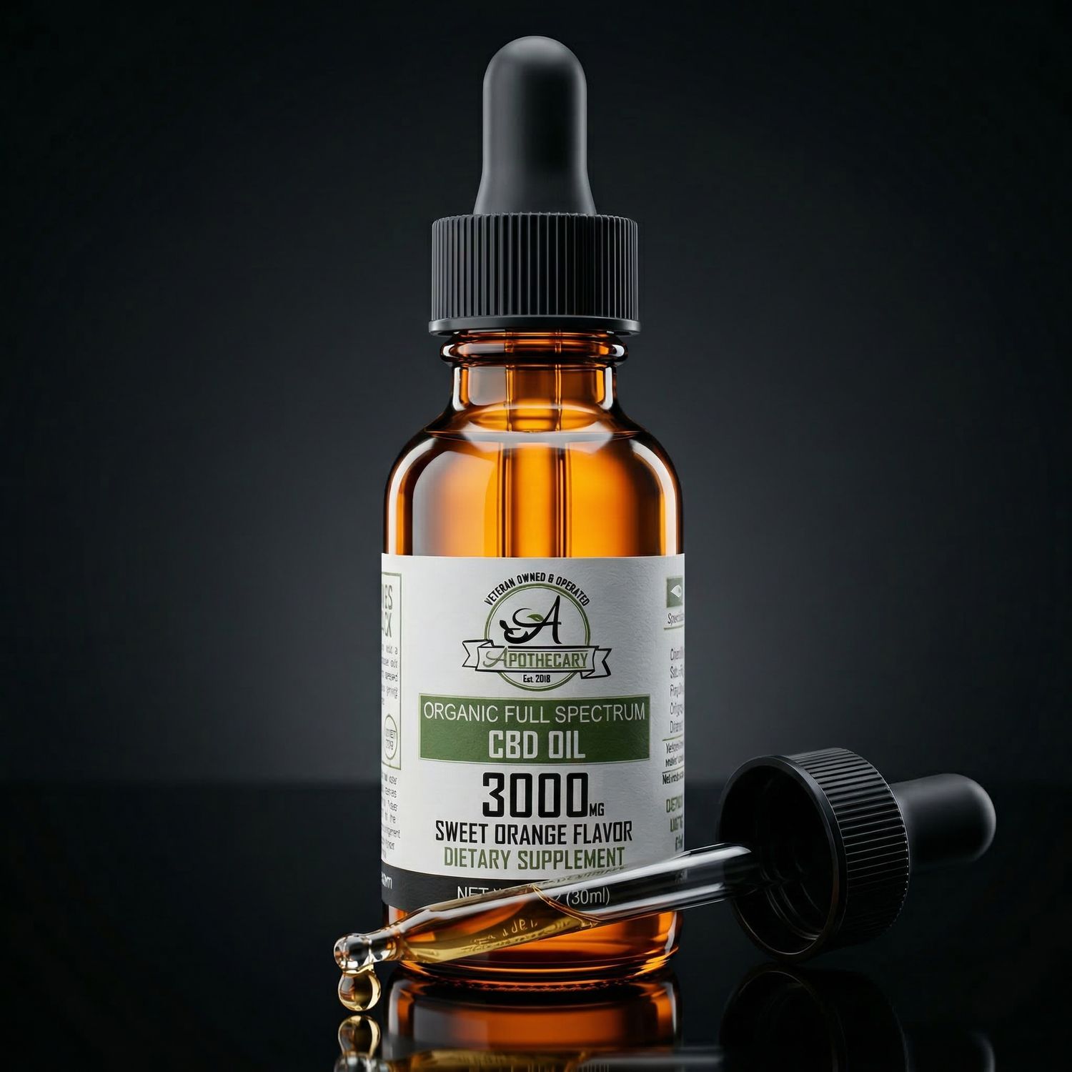 CBD Full Spectrum - Tincture -  Sweet Orange 3000mg