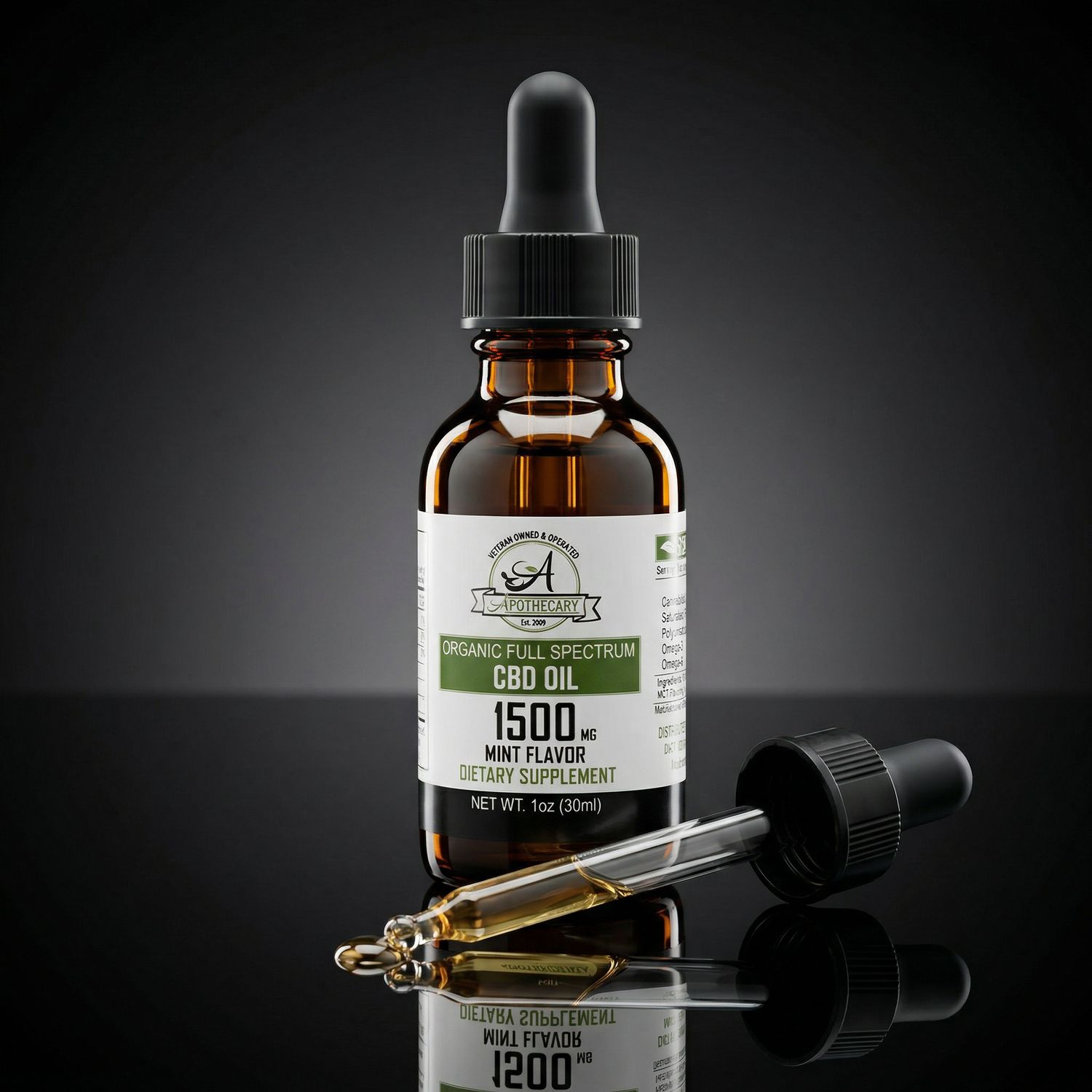 CBD Full Spectrum - Tincture - Mint 1500mg