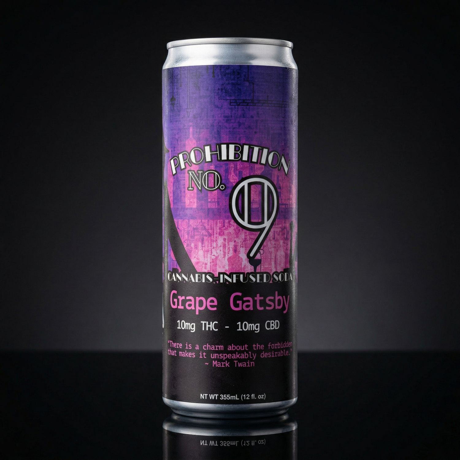Delta 9 THC - Beverage - Prohibition 9 - Grape Gatsby 10mg