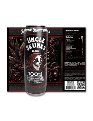 Delta 9 THC - Beverage - Uncle Skunk - Dr. Pepe 100mg
