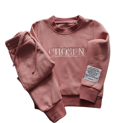 Misty Rose: Affirmation Tracksuit set