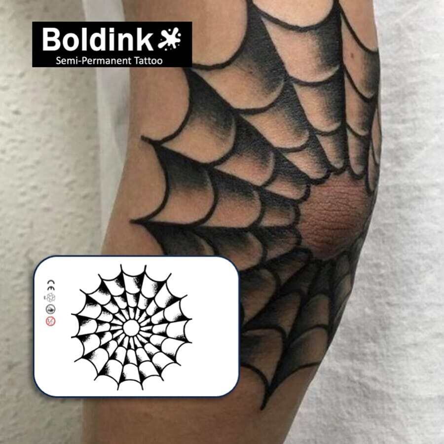 1pc Tattoo Ιστός Αράχνης 