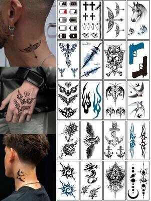 20Pcs Temporary Tattoos Stickers 