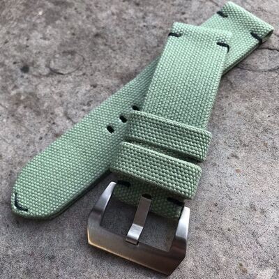 Light Green Rolled Canvas Strap