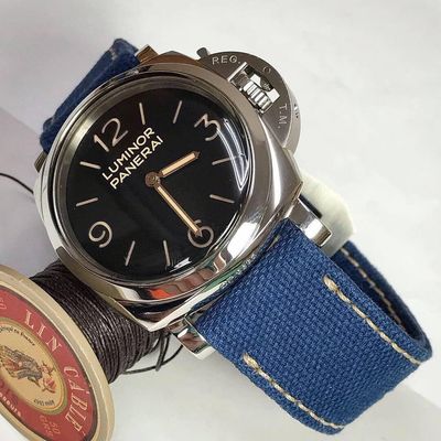 Blue Rolled Canvas Strap
