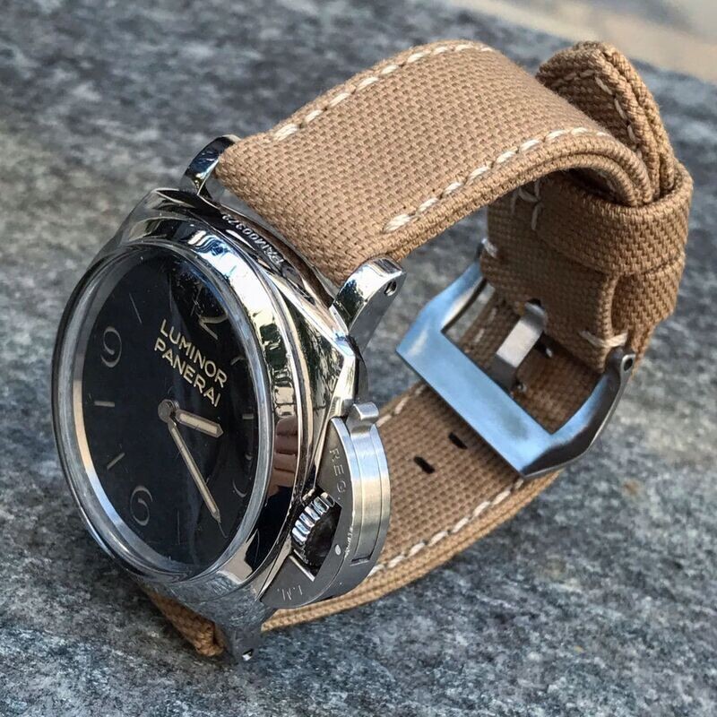 Sand Rolled Canvas Strap