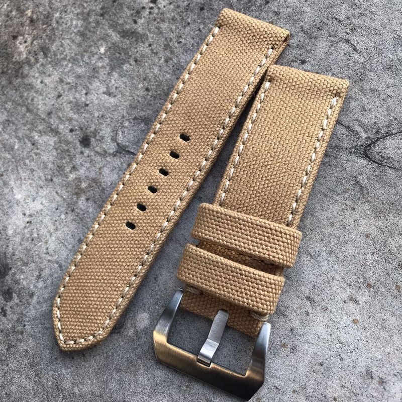 Sand Rolled Canvas Strap
