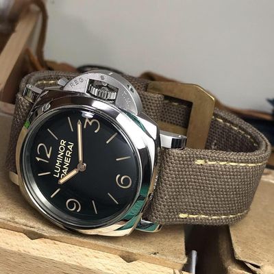 Tobacco Brown Rolled Canvas Strap
